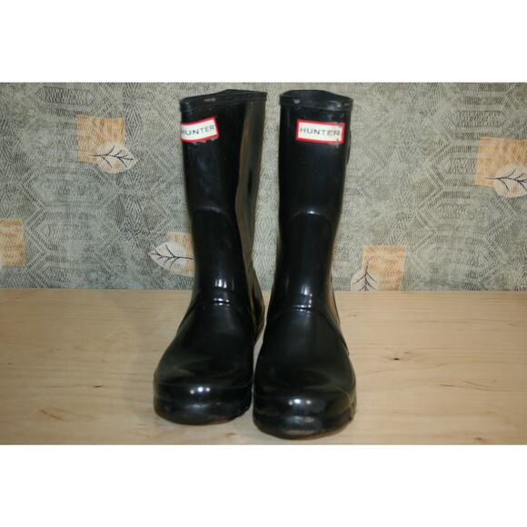 Hunter Deep Blue Ankle Rain Boots 8 / 39 - Picture 2 of 7